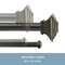Kenney Mfg Kenney Mission 1" Premium Decorative Window Double Curtain Rod, 66-120", Oil Rubbed Bronze KN85064 - alternate 6